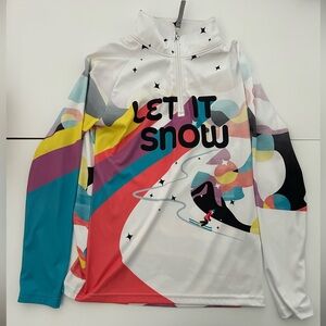 Colorful 'Let It Snow' Spyder Pullover